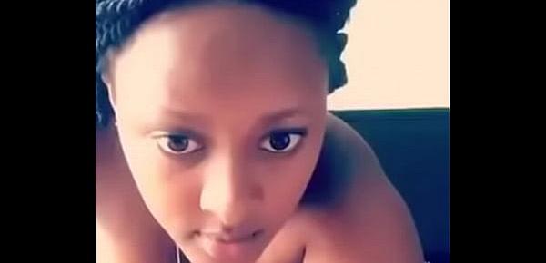  Kenyan Babe nude showing it all